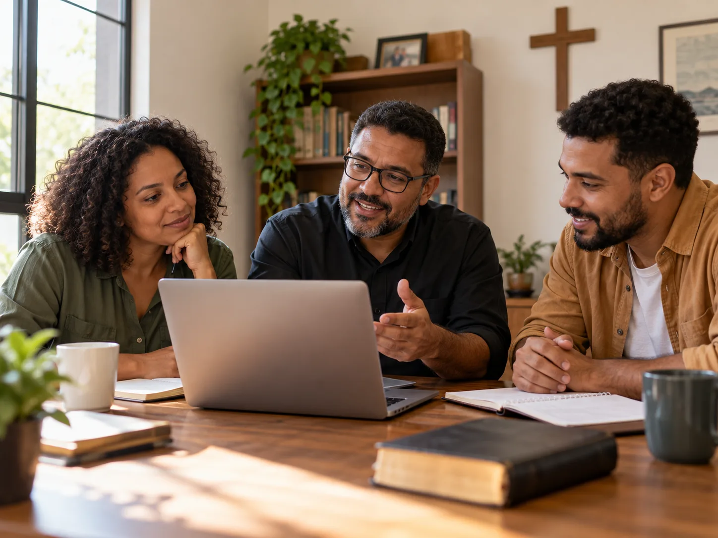 Lideranças da igreja planejam atividades juntas
